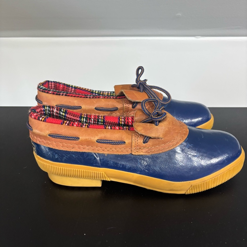 Vintage Eddie Bauer Short Duck Rain Shoes, Size 8